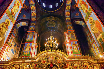 Fototapeta na wymiar Ancient Mosaics Basilica Saint Michael Monastery Cathedral Kiev