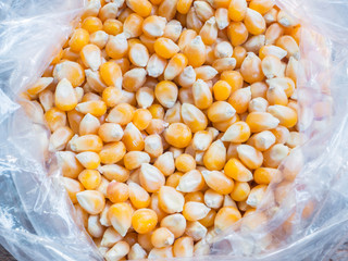 corn seeds mixed cheese powder for making popcorn