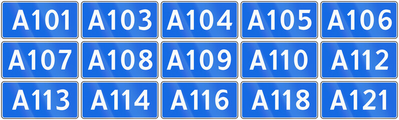 Collection of road shields of Russian federal routes