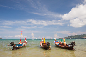 Traditional thai longtail boat