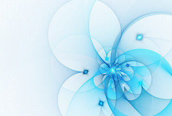 abstract fractal background, fractal flower