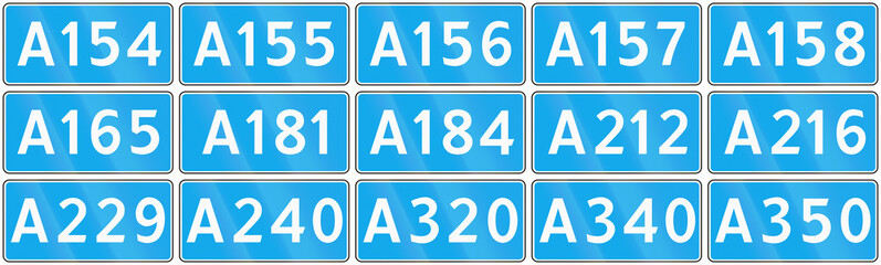 Collection of road shields of Russian federal routes