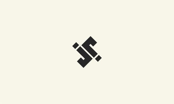 Letter J, Jj, Js, Simple Logo