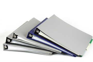 document folders on white background