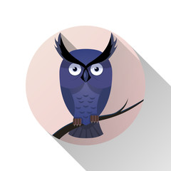 Owl icon. Owl logo