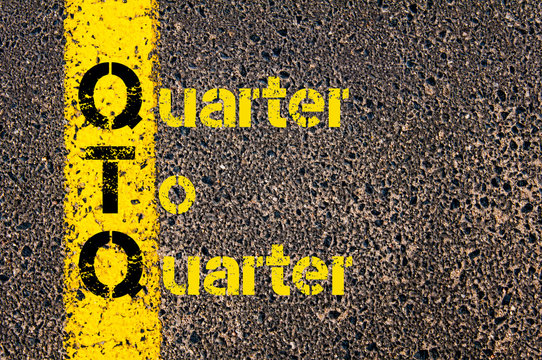 Accounting Business Acronym QTQ Quarter To  Quarter