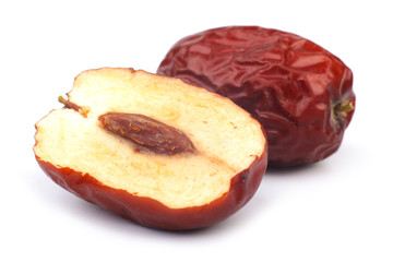 Red Date On White