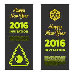 New year invitation 2016
