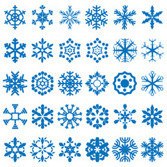snowflakes vector set