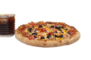 Pizza and coke