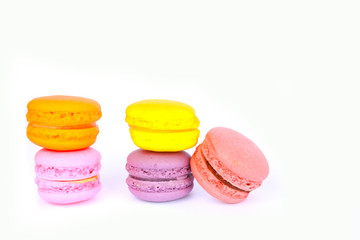 macaroon on white background