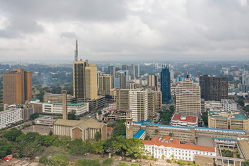 View on central business district of Nairobi
