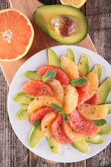 avocado and citrus fruit