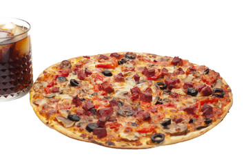 Pizza and coke