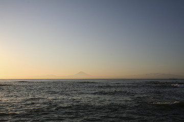 Fototapeta premium Mt Fuji Over The Sea