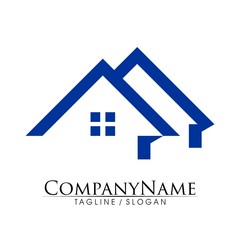 Property Real Estate logo icon vector  