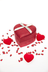 Gift box with Christmas ornament