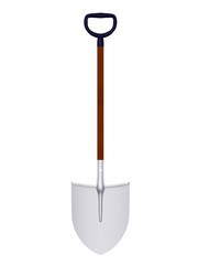 Shovel isolated on white background