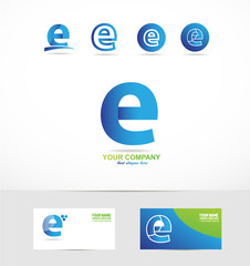 Letter e small logo