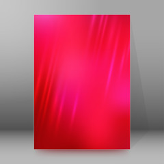 blurred red background brochure cover page layout