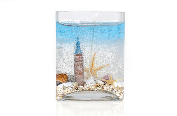 Design candle in white background