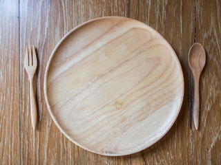 Plates made of wood