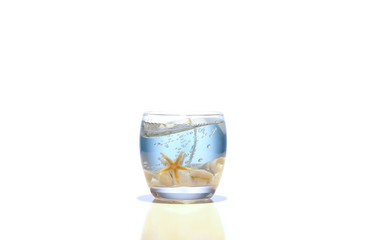 Design candle in white background