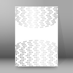 dot pattern background report title page booklet