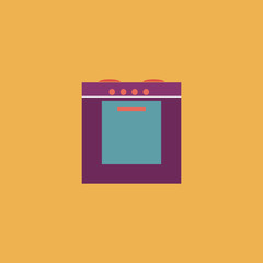 Stove icon, sign and button