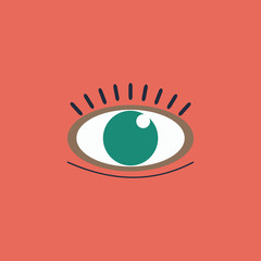 Obraz premium Vector icon - Human eye