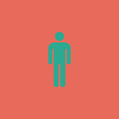 Man flat icon