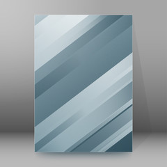 gray strip steel background brochure cover page layout