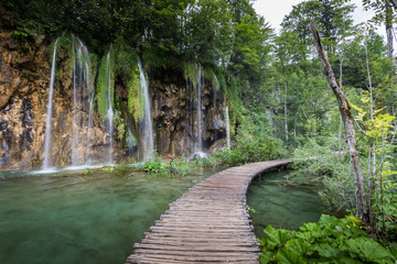 Breathtaking view in the Plitvice Lakes National Park .Croatia - 97419701