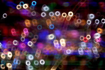 Bokeh blur of light, out of focus colorful abstract for backgrou