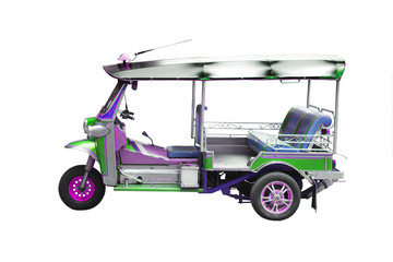 Tuk Tuk passenger tricycle in Thailand for more than over fifty