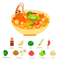 Tom yam goong,Thai food.