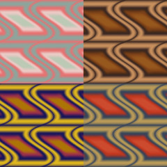 Set of seamless vector abstract patterns