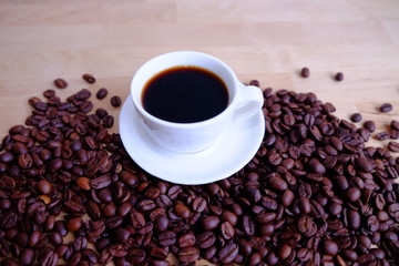 coffee bean and coffee cub
