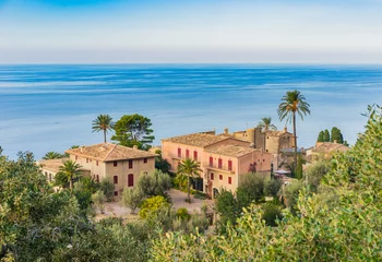 Foto auf Acrylglas Landhaus Mediterran mit Meerblick © vulcanus