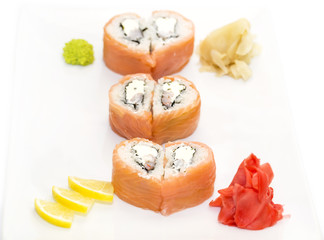 delicious seafood sushi at a Japanese restaurant