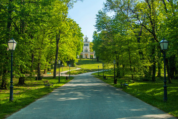 Pavilion in park Maksimir in Zagreb, Croatia