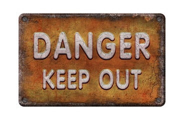 DANGER - Keep Out - Emaille - Vintage 2