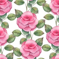 Rose. Seamless pattern 2