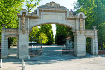 Obraz premium Entrance of park Maksimir in Zagreb, Croatia
