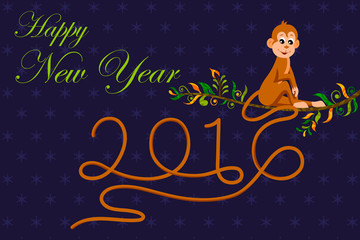 Naklejka premium Happy New Year celebration background