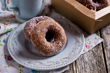 Traditional fried donut