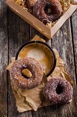 Traditional fried donut