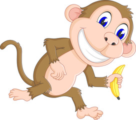 cute Cartoon monkey of illustration
