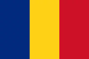 Foto op Canvas Flag of Romania © 12ee12