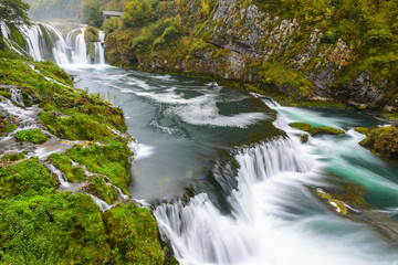 Waterfall of Strbacki Buk on Una river in Bosnia and Herzegovina